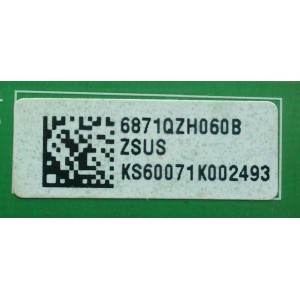 Z-SUS / LG 6871QZH060B / 6870QZB109A / MODELO 60PC1D-UE AUSLLJR	